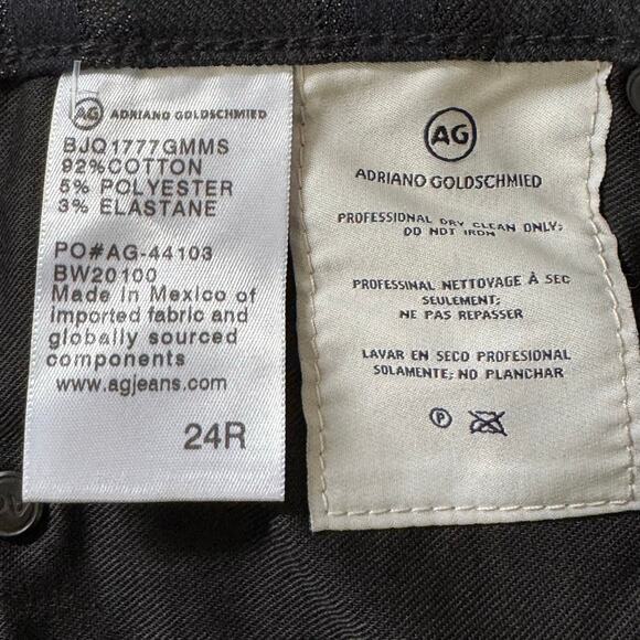 ADRIANO GOLDSCHMIED FARRAH HIGH RISE‎ SKINNY ANKLE JEANS METALLIC STRIPE SIZE 24 - Picture 9 of 15